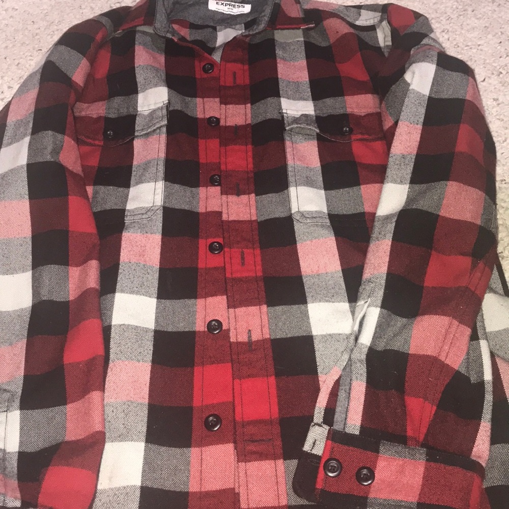 Plaid button down